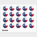 Flag of Texas Classic Round Sticker | Zazzle