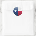 Flag of Texas Classic Round Sticker | Zazzle