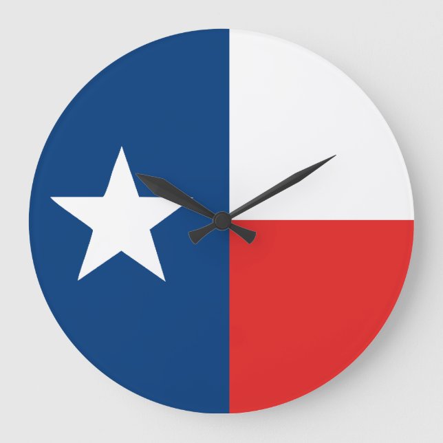 Flag of Texas Large Clock (Front)