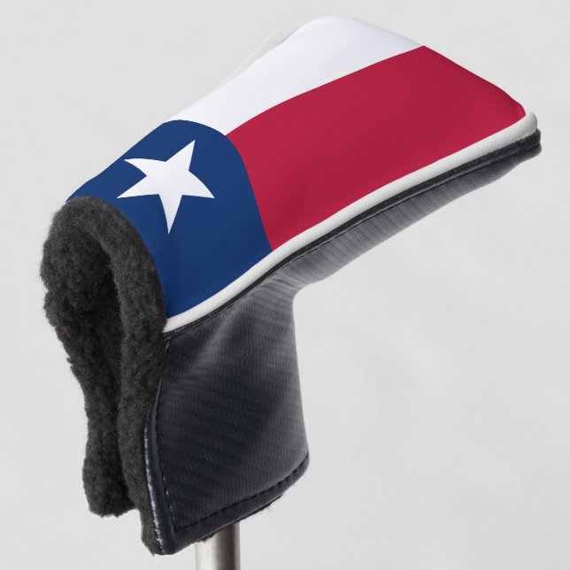 Flag of Texas Lone Star State Golf Head Cover (3/4 Front)