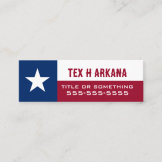 Flag of Texas Mini Business Card