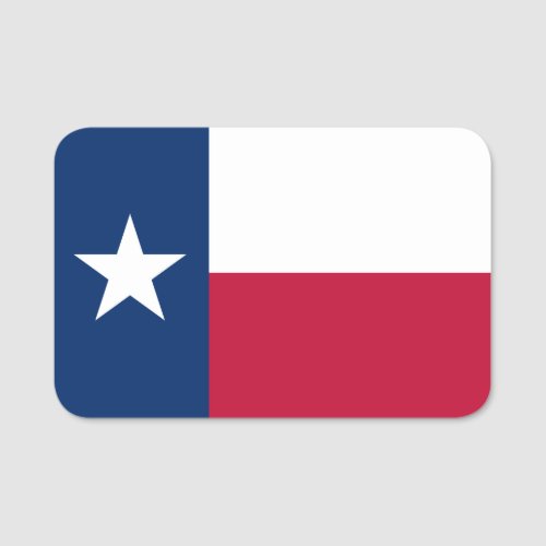 Flag of Texas Name Tag