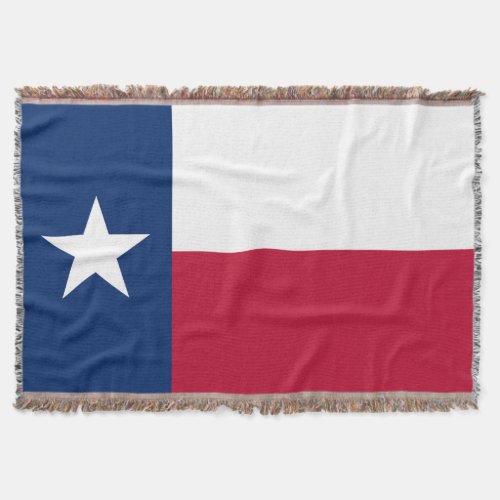 Flag of Texas Patriotic Lone Star State Throw Blanket