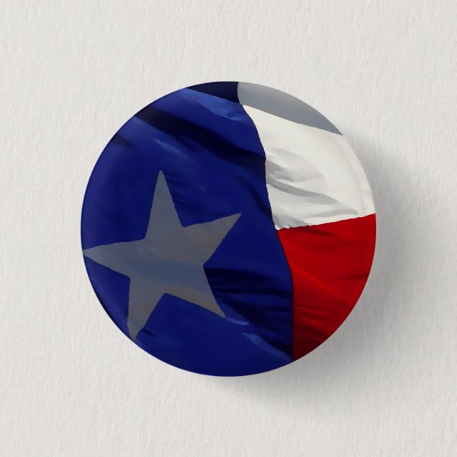 Flag of Texas Pop Art Button (Front)
