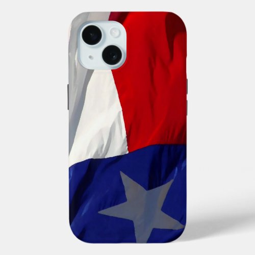 Flag of Texas Pop Art iPhone 15 Case