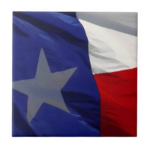 Flag of Texas Pop Art Ceramic Tile