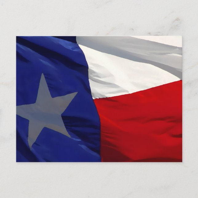 Flag of Texas Pop Art Invitation Postcard (Front)