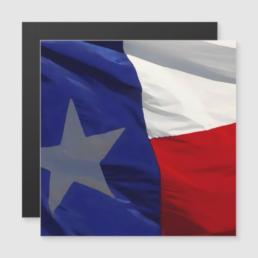 Flag of Texas Pop Art Magnetic Card (Front/Back)