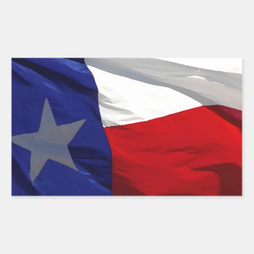 Flag of Texas Pop Art Rectangular Sticker