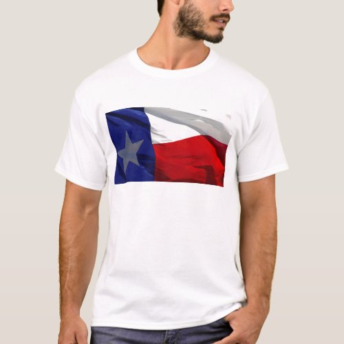 Flag of Texas Pop Art T_Shirt