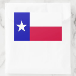 Flag of Texas Rectangular Sticker | Zazzle
