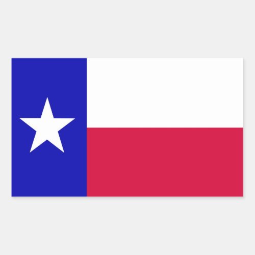 Flag of Texas Rectangular Sticker