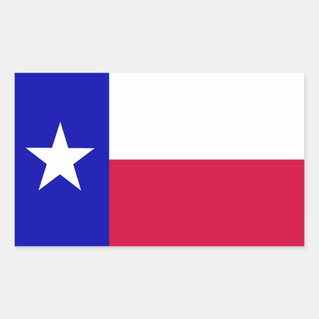 Flag of Texas Rectangular Sticker (Front)