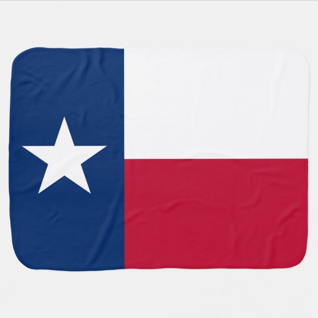 Flag of Texas Swaddle Blanket (Horizontal)
