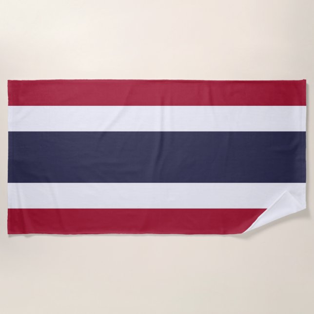 Flag of Thailand Beach Towel (Front)