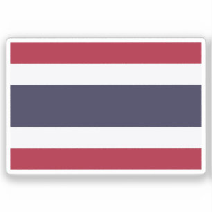 Flag of Thailand custom-cut Sticker