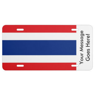 Flag of Thailand License Plate