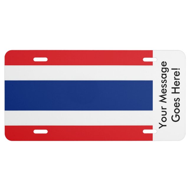 Flag of Thailand License Plate (Front)
