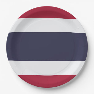 Flag of Thailand Paper Plates