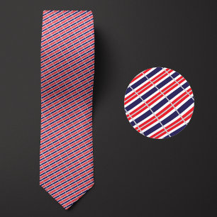 Flag of Thailand Pattern Neck Tie