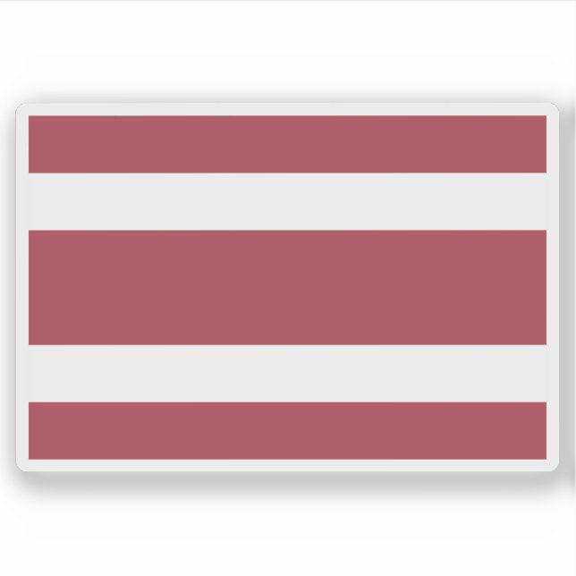 Flag of Thailand (Siam, 1916 - 1917) Sticker (Front)