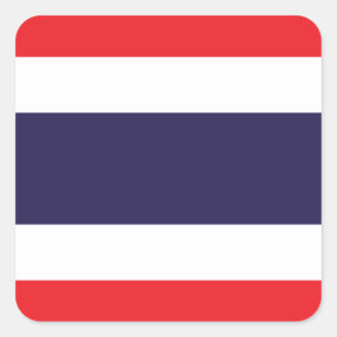 Flag of Thailand Square Sticker