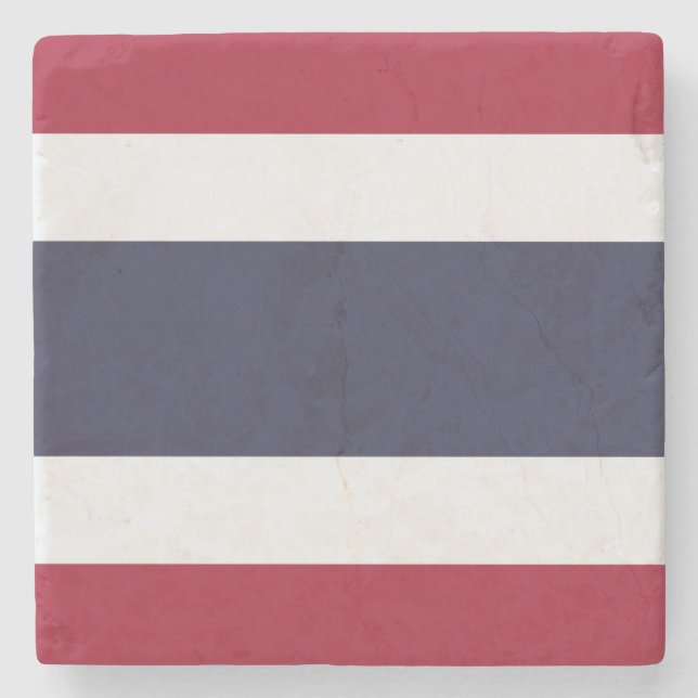 Flag of Thailand Stone Coaster (Front)
