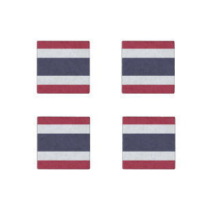 Flag of Thailand Stone Magnet