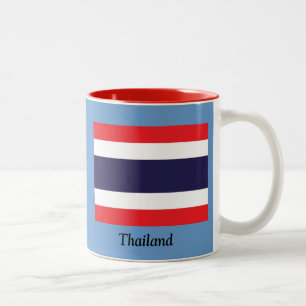 Flag of Thailand Two-Tone Coffee Mug