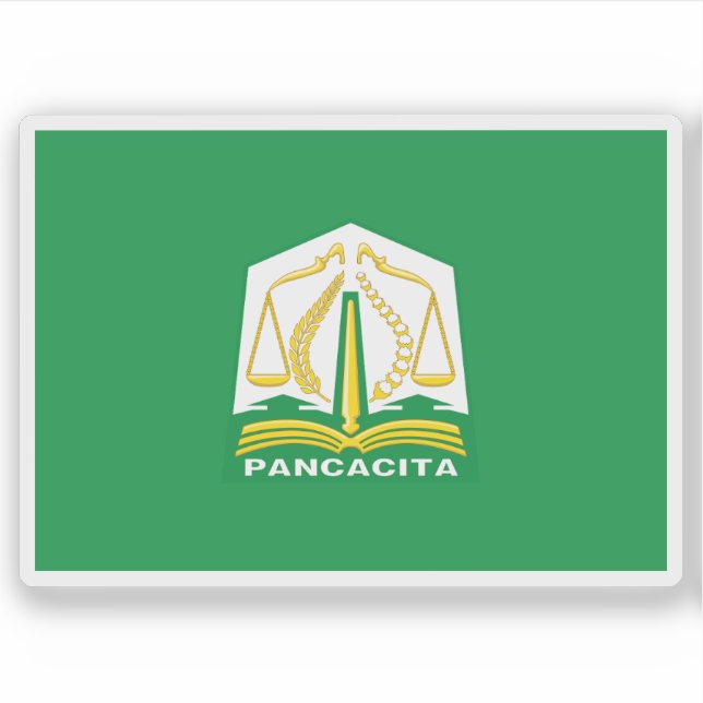 Flag of the Aceh province, Indonesia Sticker (Front)