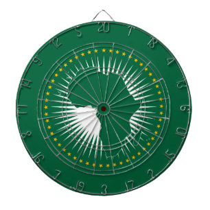 Flag of the African Union (Continent of Africa) Dart Board