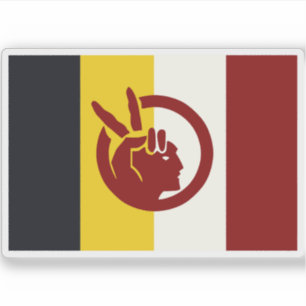 Flag of the American Indian Movement, USA Sticker