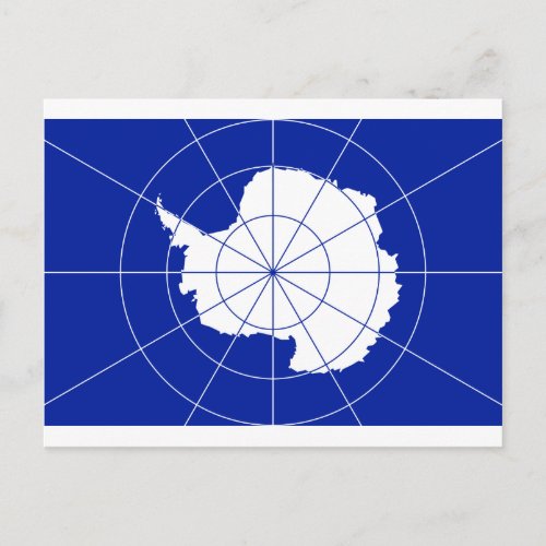 Flag of the Antarctic Treaty Postcard