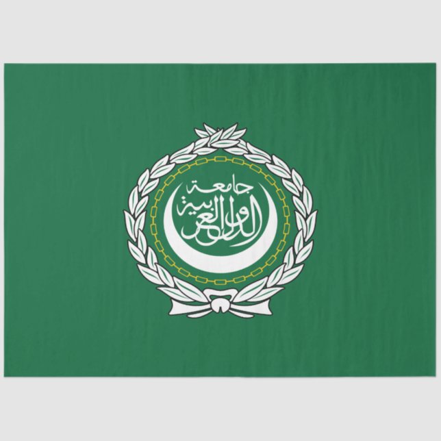 Flag of the Arab League Tissue Paper (Front)