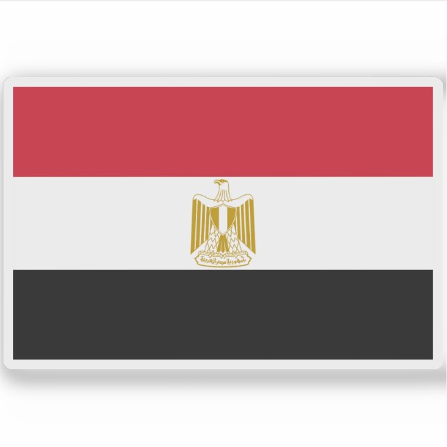 Flag of the Arab Republic of Egypt Sticker (Front)