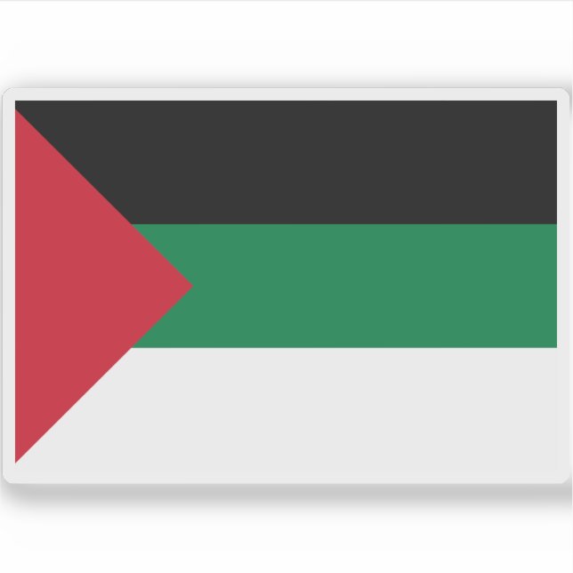 Flag of the Arab Revolt (1948–1959) Sticker (Front)