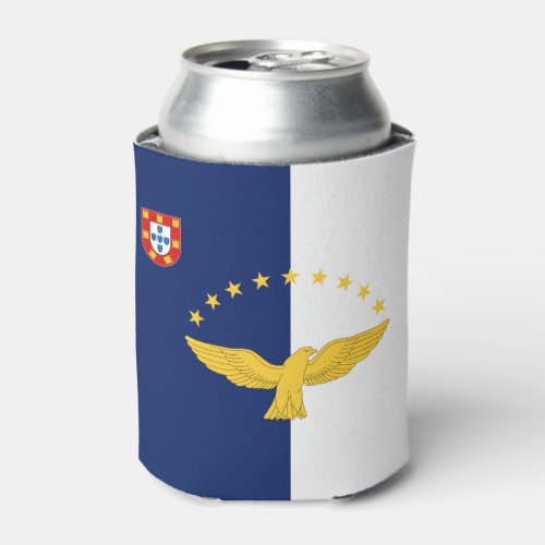 Flag of the Azores Portugal Can Cooler