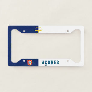 Flag of the Azores, Portugal License Plate Frame