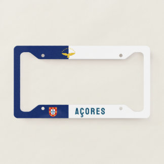 Flag of the Azores, Portugal License Plate Frame