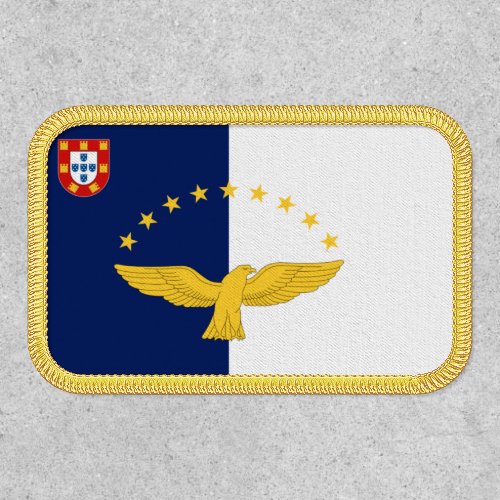 Flag of the Azores Portugal Patch