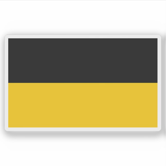 Flag of the Baden-Württemberg state, Germany Sticker (Front)