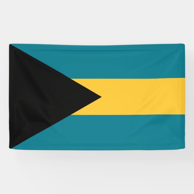 Flag of the Bahamas Banner (Horizontal)