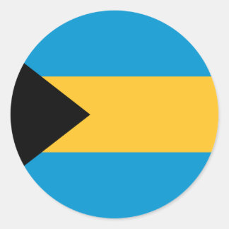 Flag of the Bahamas Classic Round Sticker