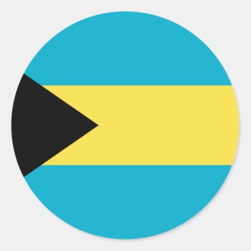 Flag of the Bahamas Classic Round Sticker