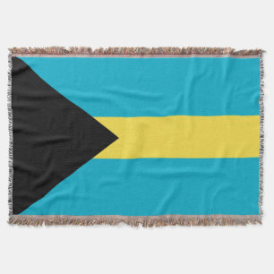 Flag Of The Bahamas Throw Blanket