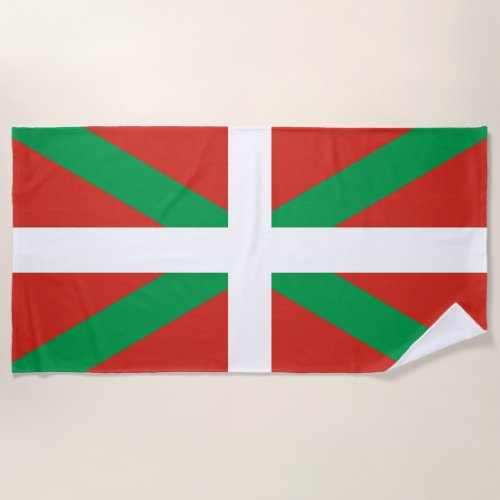 Flag of the Basque Country Beach Towel