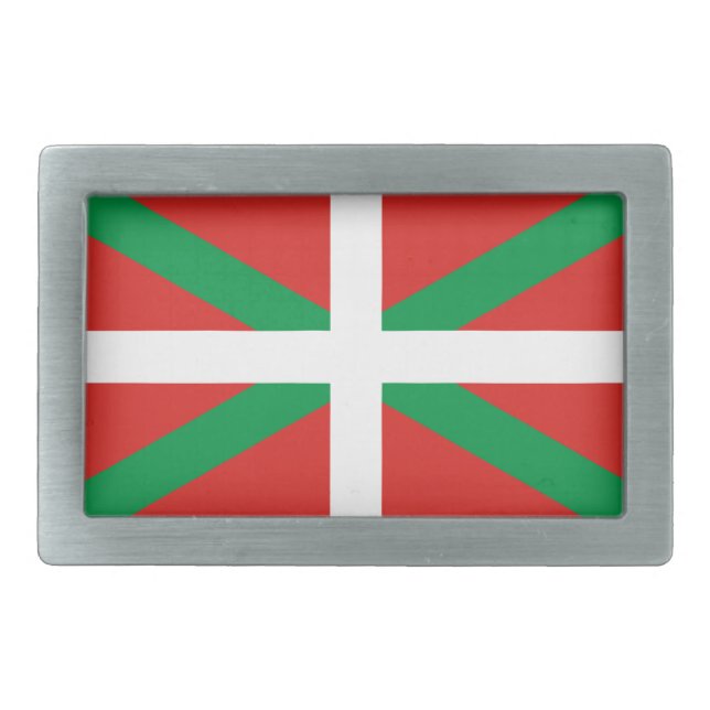 Flag of the Basque Country Belt Buckle (Front)