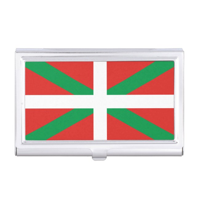 Flag of the Basque Country Business Card Holder (Front)
