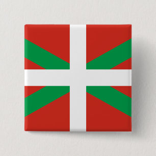 Flag of the Basque Country Button