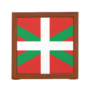 Flag of the Basque Country Desk Organizer